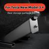 Для Tesla Model 3 Highland 2024 Model Y Задний центральный ящик для хранения ABS Автомобильная консоль Мусорный бак Мешок для мусора Поддон под сиденьем