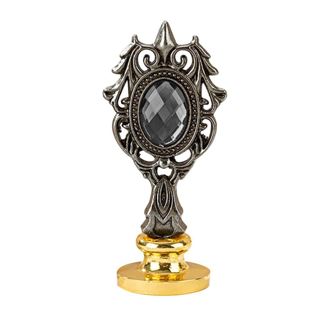 Пригласительный конверт Декоративная печать Штамп Инструмент Восковая печать Штамп Ручка Двойная ромбовидная печать Ручка