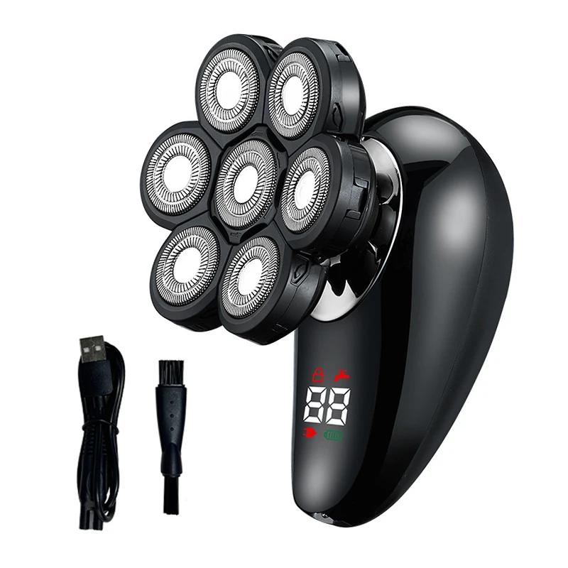 5 In 1 Electric Shaver For Men Bald Head Hair Clipper Nose Trimmer Floating 7D Blade Head Shaving Beard Knife Rechargeable Razor