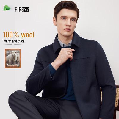FIRS Мужской пиджак с лацканами из 100% чистой шерсти