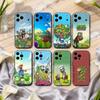 Чехол для телефона P-Plants-S VS Z-Zombies-S для iPhone 17pro,16,15,14,13,12,11 Plus,Pro Max,XS, Мягкий силиконовый черный чехол