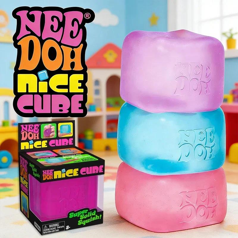 2026 Горячий Schylling Needoh Nice Cube Игрушка-антистресс Сенсорная игрушка для СДВГ Концентрация и Тревожность Унисекс Игрушка-потряска Мягкая Сжимаемая Настольная