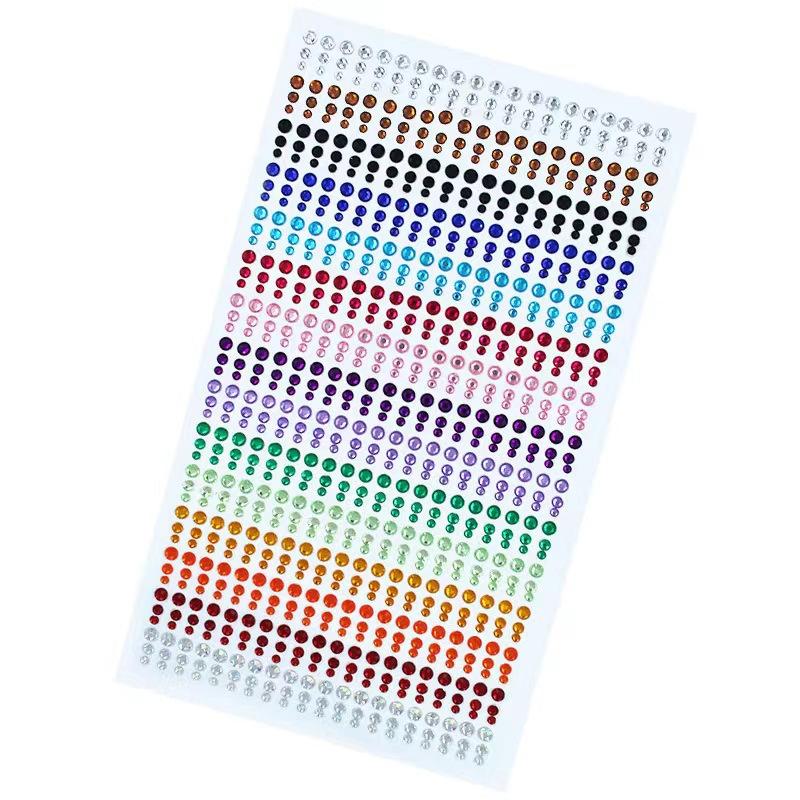 900 pieces/sheet of colored rhinestones,hand book/gift decoration/face,BODY and nail art,back-to-school,Christmas,holiday gift