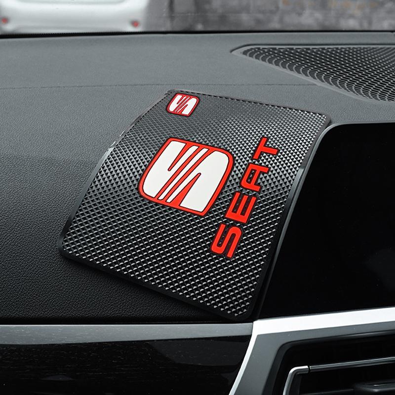 Автомобильный противоскользящий коврик Держатель для телефона Противоскользящий коврик Автостайлинг Для SEAT Leon FR Altea Ibiza Toledo Cordoba Alhambra Arona Exeo