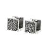 Серьги-гвоздики Tang Caohua Square Double Side Ear Buckle Women's, новый нишевый дизайн, модные, легкие, роскошные украшения для ушей