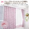 Sanrio Персонажи Sanrio Защита от УФ-лучей Трудно увидеть снаружи Кружевные шторы Ширина 100 x Длина 133 см Набор из 2 штук Kuromi My Melody Cinnamon Cinnamoroll