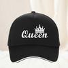Высококачественная Бейсболка Королева Вышивка Буквы Snapback Кепки Пара Влюбленные Хип-Хоп Gorras Повседневные Унисекс Женские Кепки