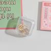 10 шт. маленькие коробочки квадратные прозрачные серьги пластиковая коробка футляр для хранения ювелирных изделий