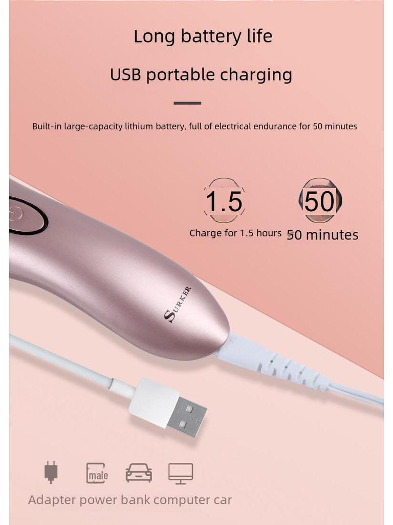 Женский электрический водосмываемый эпилятор и бритва, универсальное устройство 2 в 1 для домашнего использования