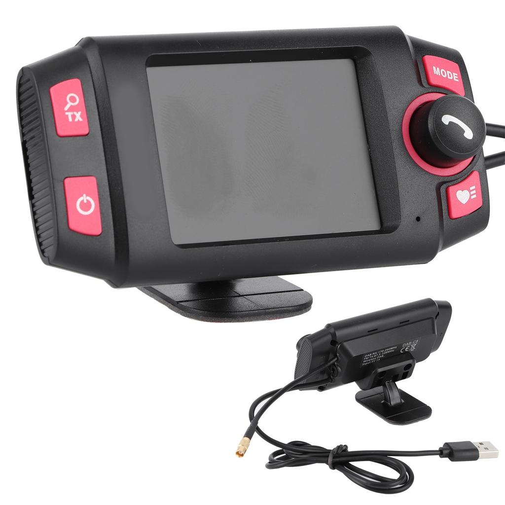 Автомобильный радиоприемник DAB Адаптер цифрового аудиовещания FM-передатчик Автомобильный комплект громкой связи Bluetooth