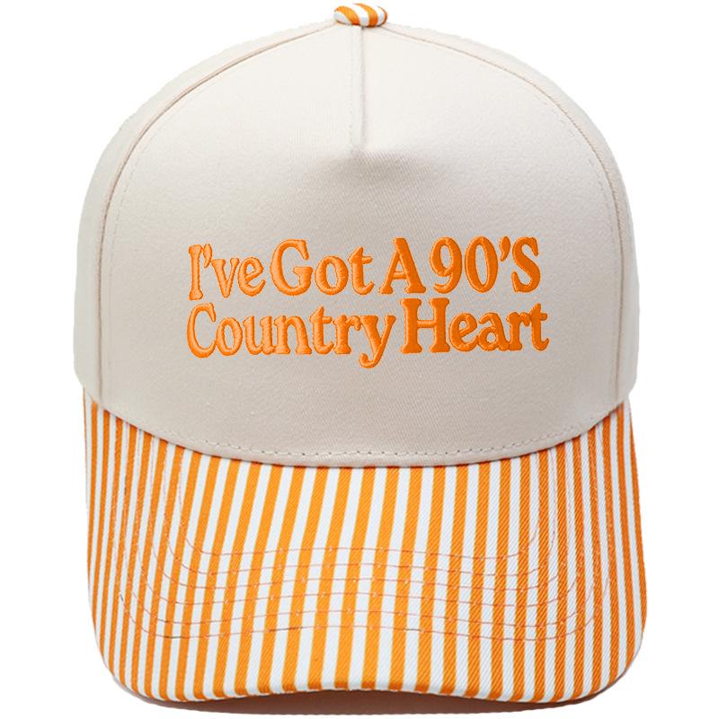 I've Got A'S Country Heart Truck Driver Hat Embroidery Color Matching Baseball Hat Men's and Women's