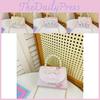 Handbag Childrens Fashionable Featuring Delightful Bow And Chic Pearl Details