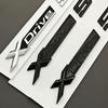 For BMW X5 X7 XDrive 50d 55d Tail Exterior Accessories Logo XDrive 50d 55d Badge ABS Chrome Black Rear Trunk Emblem Sticker