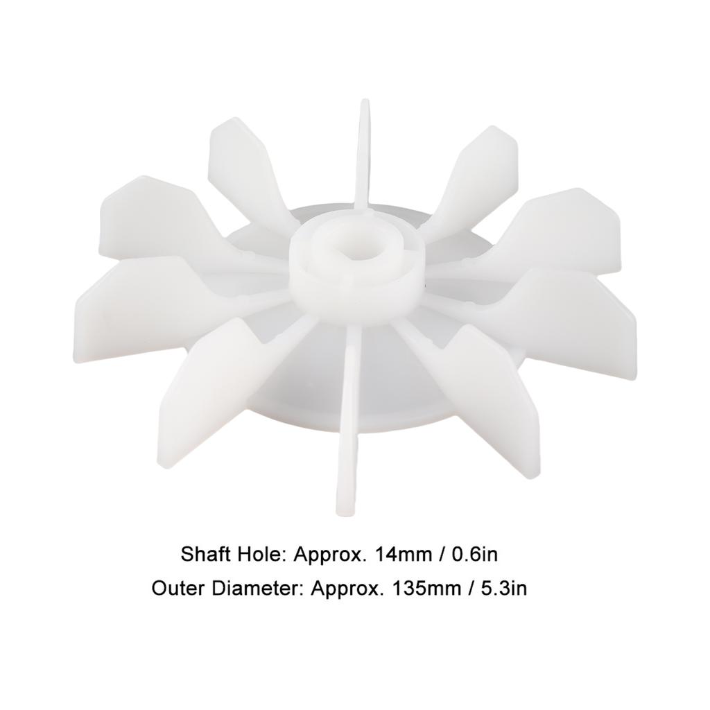Прямо на линии Вентилятор двигателя Лопасть вентилятора Лопасть вентилятора воздушного компрессора Вал 14 мм Низкий уровень шума Наружный диаметр 135 мм для вентилятора воздушного компрессора