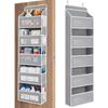 Over the Door Organizer Storage 5 Shelf Hanging Door Organizer with 5 Large Capacity Pockets for Bedroom Bathroom 1pcs