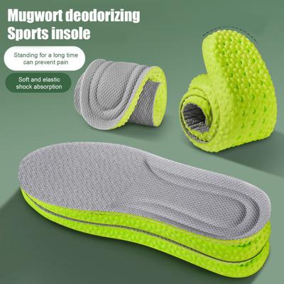 Ортопедические спортивные стельки Стельки при подошвенном фасциите Дышащие дезодорирующие стельки с полынью для облегчения боли в ногах у мужчин и женщин