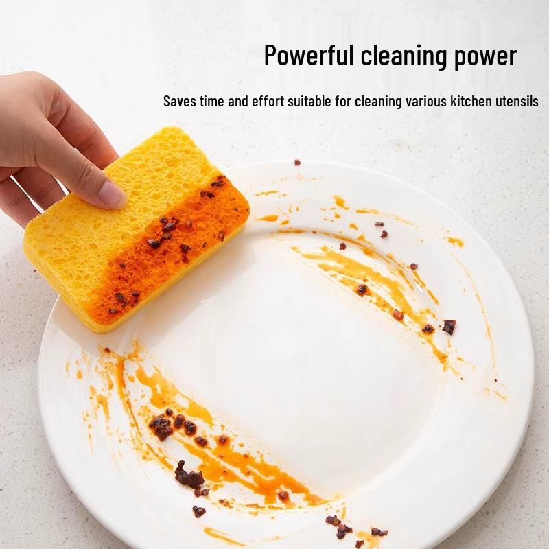 Magic Eraser Wood Pulp Dishcloth & Sponge Set for Kitchen Cleaning