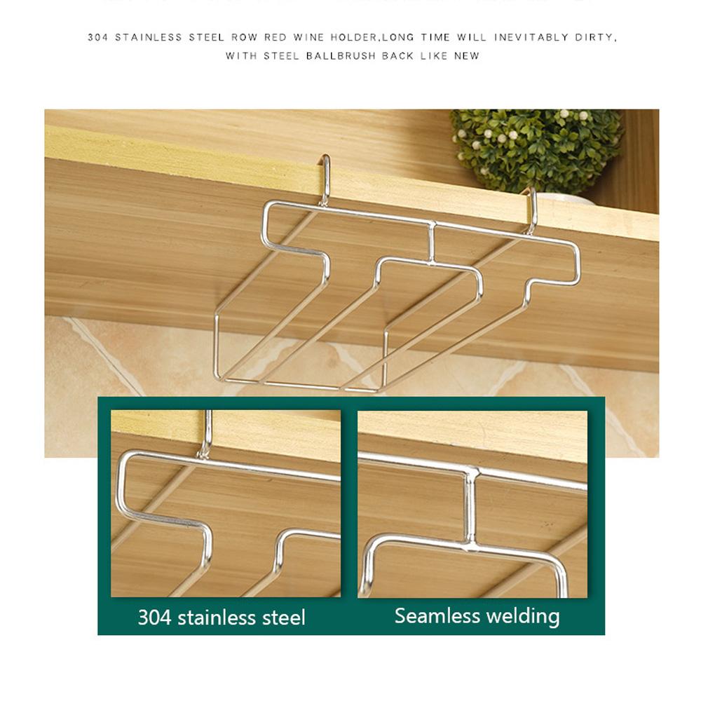 Полка для хранения кухонных бокалов, барный шкаф, вешалка для чашек, подставка для бокалов, держатель для фужеров, подвесная стойка