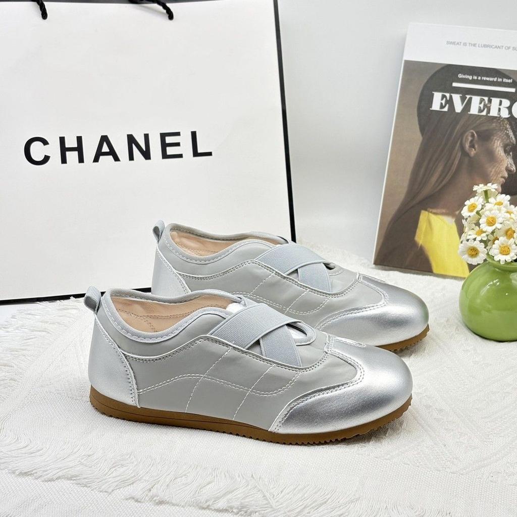 Single Shoes Versatile Height Increase Mid-mouth Autumn Casual Style Elastic Band Sweet and Spicy Daughter Style Shoes Sports