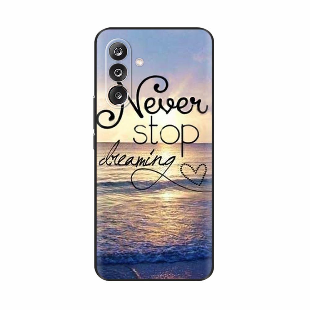 Чехол для Samsung M36 5G M366B Милые Цветы Кот Расписной Ударопрочный Силиконовый Задний Чехол Для Телефонов Samsung Galaxy M36 M35 M34