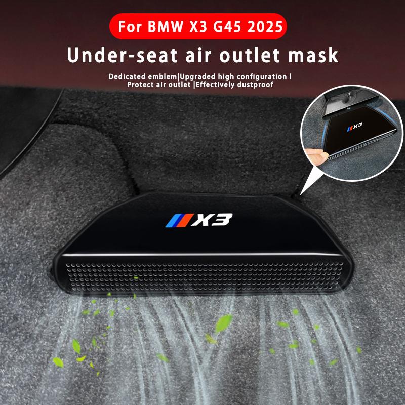 AAAPA1 For BMW X3 G45 2025 Under Seat Air Outlet Protective Cover Car Interior Accessories Under Seat AC Air Outlet Protective Cover