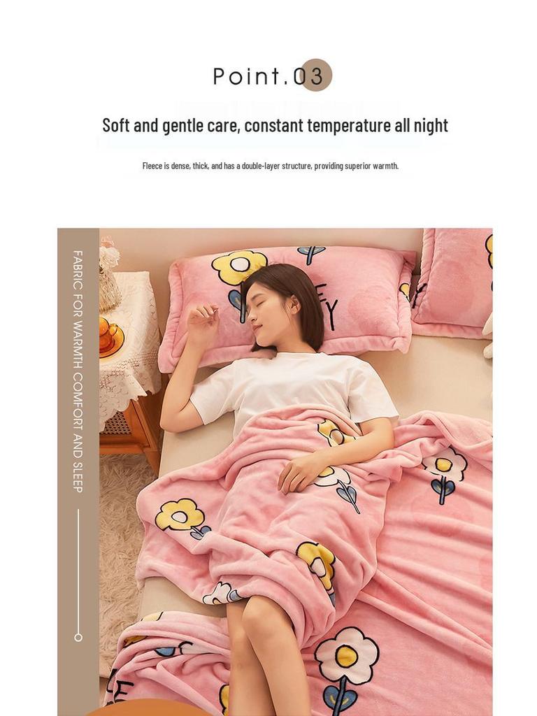 Фланелевый плед и простыня двойного назначения: Плотное, Теплое, Зимнее и Всесезонное Одеяло для Общежития или Дома, Одинарное/Двуспальное