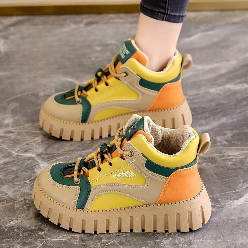 Женская обувь Plus Теплые высокие женские зимние сапоги на платформе Элегантные на среднем каблуке Зима 2024 Новинка на Slip Большой размер Весна