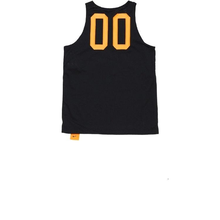 Men's Nike Sports Creative Printing Running Basketball Jersey/Vest Black DH6756-352