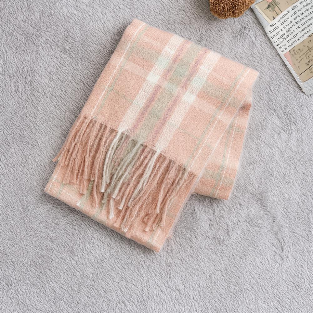 Style Pink Pattern Point Scarf – Affordable Luxury & Cozy Style