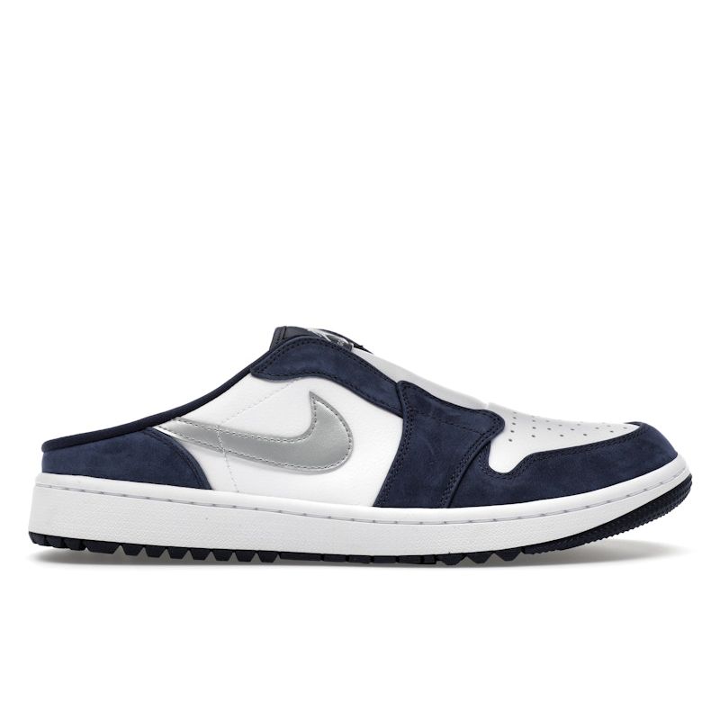 Air Jordan 1 Mule Golf Midnight Navy Men Sneakers Blue White Metallic-Silver FJ1214-102