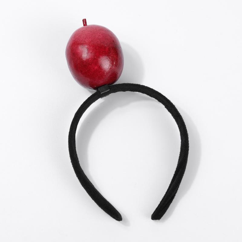 Креативные 3D-ободки для волос с овощами: Аксессуары для волос из моркови, перца, баклажана и зеленых овощей для женщин