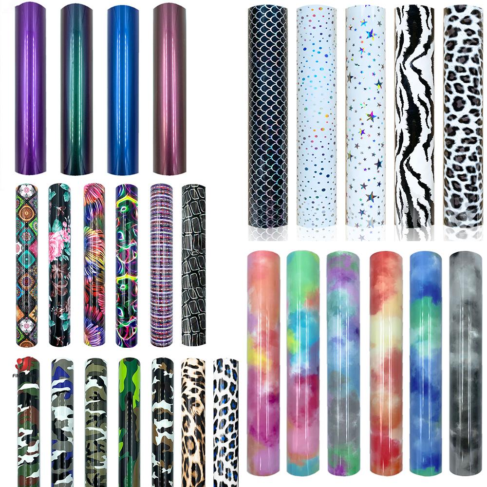 50cmx100cm Multicolor TPU Heat Transfer Vinyl Film Heat Press Machine Iron On Tshirts HTV Printing Roll DIY Clothing Hats Decor