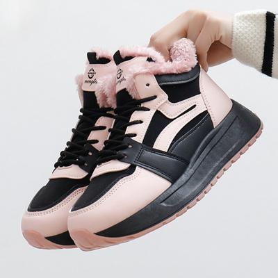 Зимние новые зимние ботинки 2025 года в стиле кампуса из кожи с плюшевой отделкой, теплые короткие зимние ботинки, мягкие, удобные, массивные, для спорта на открытом воздухе, для девочек