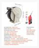 Fuel Hose Reel, 19.05 x 19800 mm Retractable, Spring Driven Auto Swivel Rewind, 300 PSI, Heavy-Duty Carbon Steel Construction with Industrial Grade