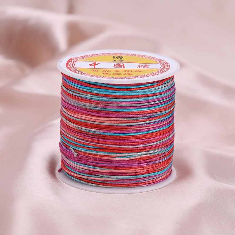 Цветной градиентный шнур для браслета ручной работы с нефритовым оттенком - 100 м плетеный шнур своими руками для подвесок