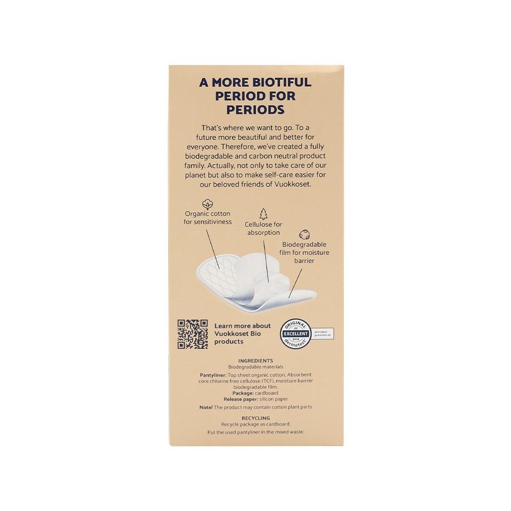 Vuokkoset Bio Panty Liners Normal, 26 pcs