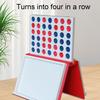 Настольная игра «Четыре в ряд» с магнитной застежкой, встроенным хранилищем, для путешествий, семейных вечеров, вечеринок, в форме книги, стратегическая настольная игра «Четыре в ряд»