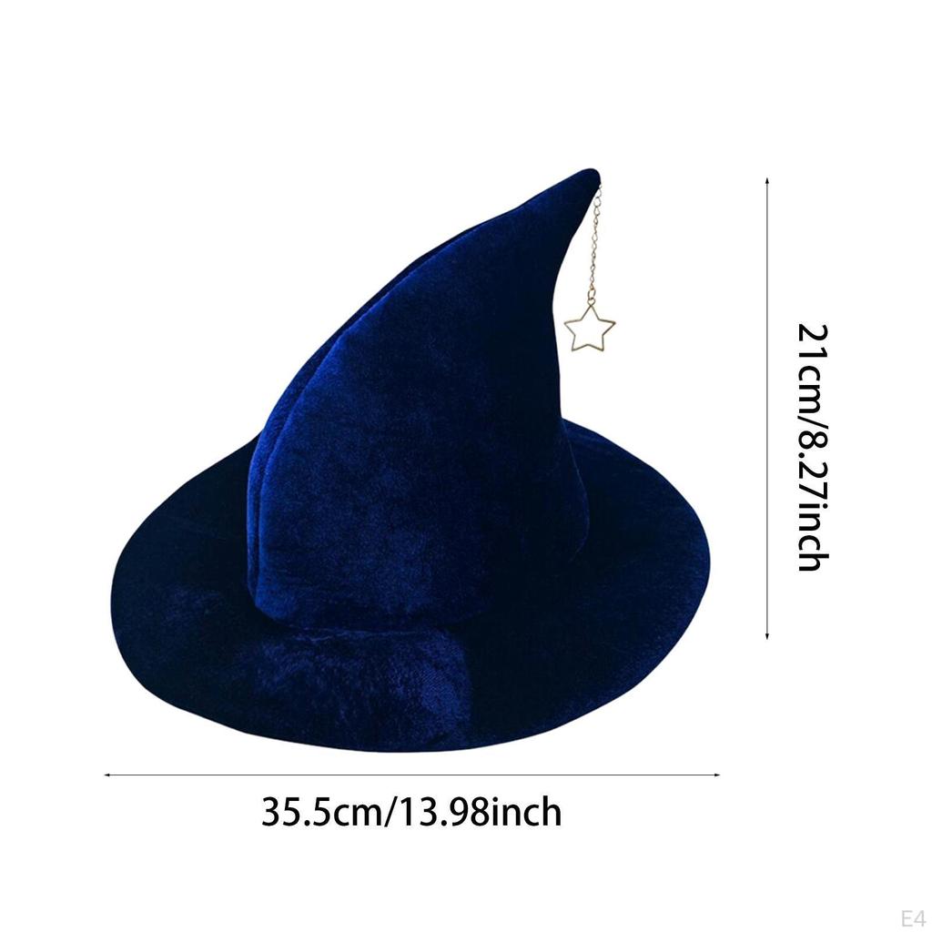 Halloween Witch Hat for Adults Pointed Top Carnival Stage Performance