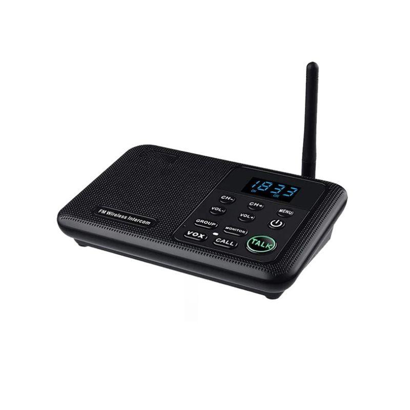 10-Channel FM Wireless Intercoms Home House Business Offices 1Mile Range Room To Room Calling &  Talking System