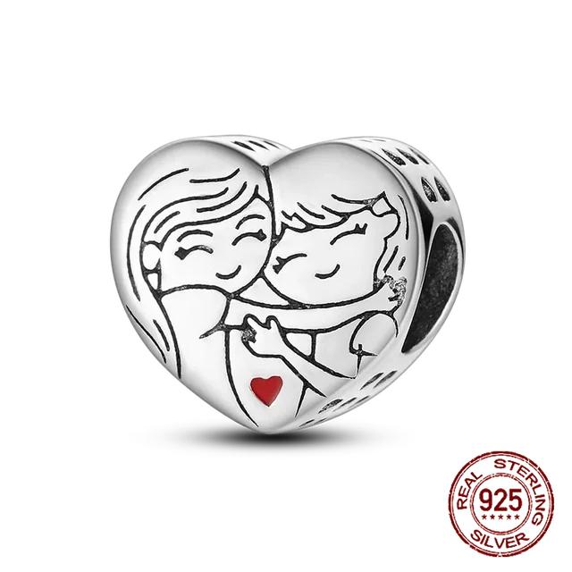 Стерлингового серебра 925 пробы, Золотая подвеска, Корона, семейное дерево, защитная цепочка, полые бусины, подходят для оригинальных новых браслетов, женские ювелирные изделия, сделай сам