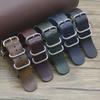 Extra Long Genuine Leather Burst-Pattern Watch Strap for Men & Women