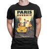 Paris Roubaix Cycling Poster Graphic 100 Cotton TShirt Cycling Poster Tops Tees For Unisex