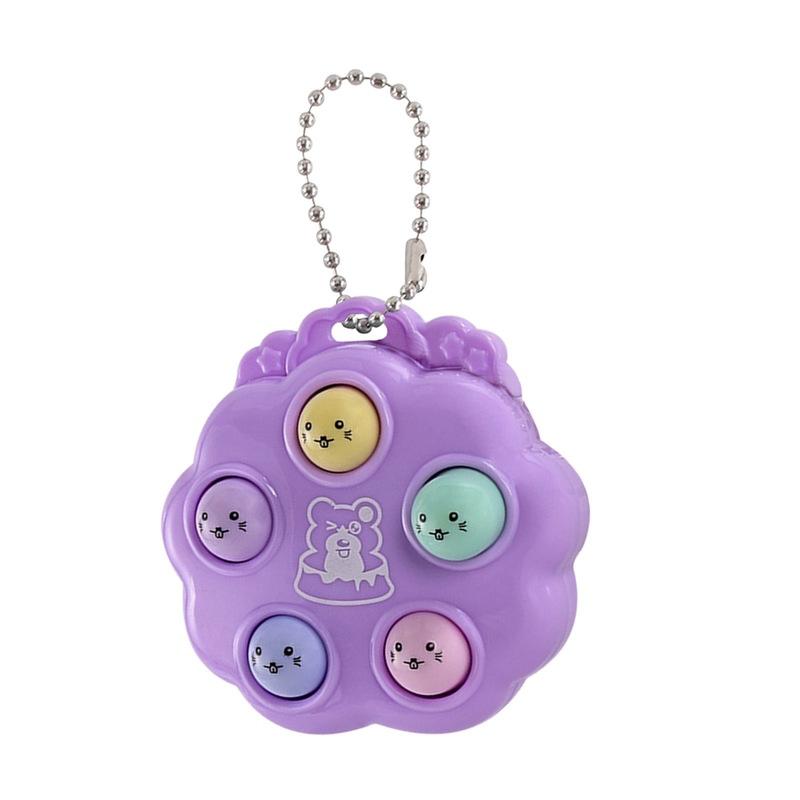 Портативные антистрессовые декомпрессионные игрушки Fidget Toys Whack A Mole Брелок Simple Dimple Fidget Board для детей