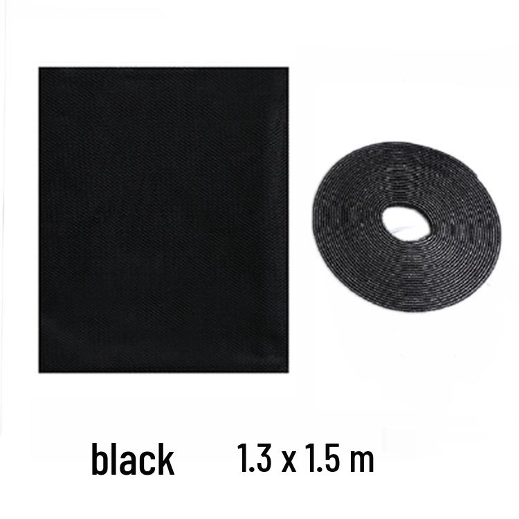 Черно-белая самоклеящаяся москитная сетка на липучке