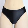 Women's Rhythmic Gymnastics Elastic Silky Glossy Low-Rise Triangle Briefs for Sports, Swimming, and Inner/Outer Wear