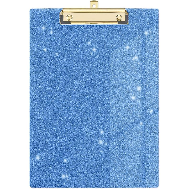 Cute Clipboard Leopard Wood Design Decorative A4 Letter Size Clip Boards for Classroom Office, Standard Size 9" x 12.5" with Low Profile Metal Clip -