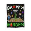 Game Thumb a Green Garden Grow Grow a Garden Knitted Blankets Velvet Lightweight Thin Throw Blanket for Airplane Travel Bed Rug