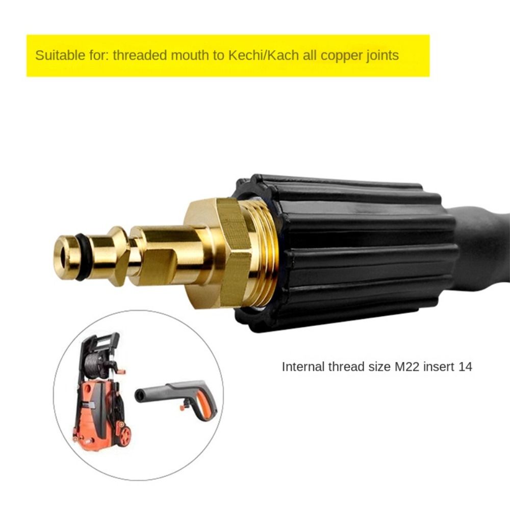 All Copper Outer Wire High-pressure Washer Connector Adapter Coupling Head