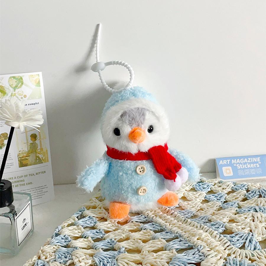 Winter Penguin Plush Keychain Stuffed Doll Cartoon Toy For Bag Gifts Decoration