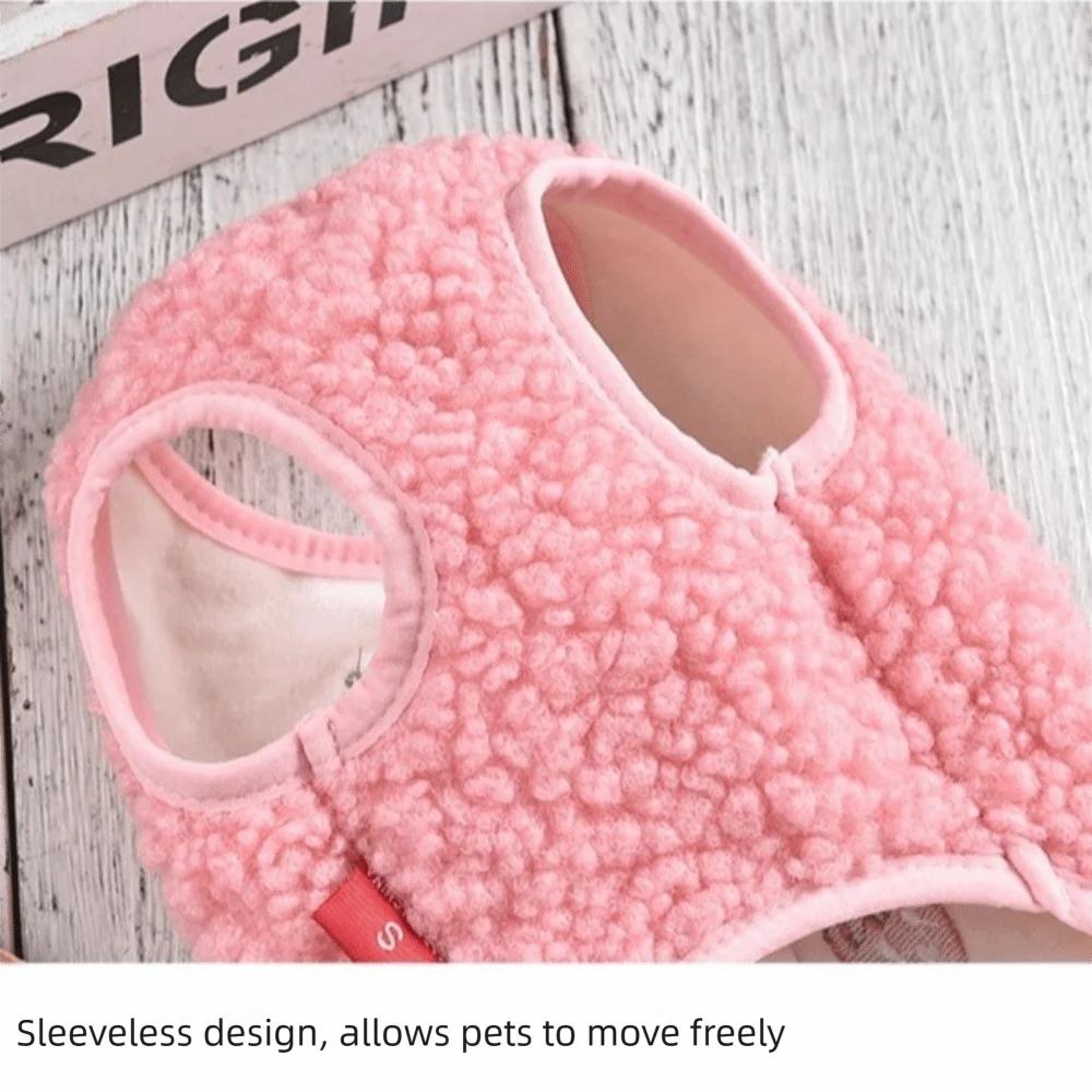 Fashion Bear Strawberry Embroidered Puppy Clothes Windproof Soft Warm Vest Cold Proof Pet Vest Autumn Winter